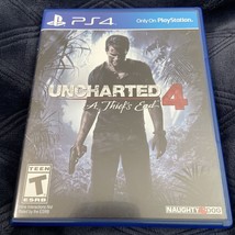 Uncharted 4: A Thief&#39;s End (Sony PlayStation 4, PS4, 2016), GEM MINT &amp; COMPLETE! - £10.75 GBP