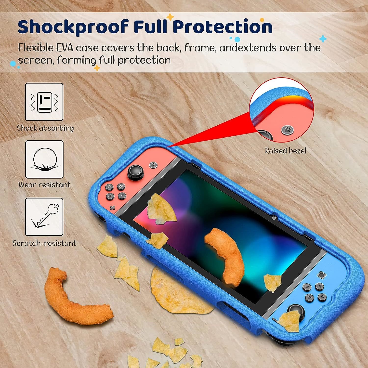 Fintie Case for Nintendo Switch Lite 2019 - Soft Silicone [Shock