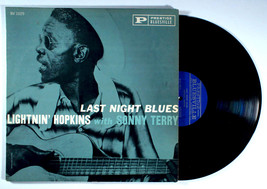 Lightnin&#39; Hopkins - Last Night Blues (1961) Vinyl LP • Sonny Terry - £104.59 GBP