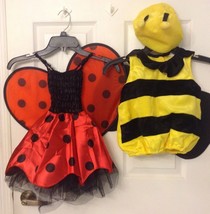 Infant Girl Costume Choose One Ladybug or Bumblebee Size XS 12 - 24 Months NWT - £19.75 GBP