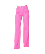 Judy Blue Hot Pink 24W Garment Dyed High Waist JB88816C-CO Raw Hem  - $32.95