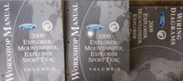 2009 Ford Explorer &amp; Sport Trac Mercury Mountaineer Service Shop Manual Set - £25.16 GBP