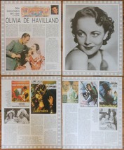 OLIVIA DE HAVILLAND 6 page spain magazine article clippings cinema actress - £3.92 GBP