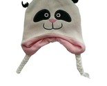 Girls white Panda warm cap with ears - $7.39