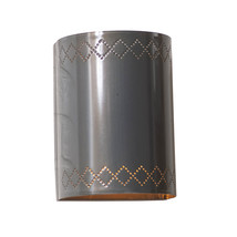 Punched Tin Metal Sconce &quot;Winslow&quot; Wall Light in Country Tin Made in USA - $46.95