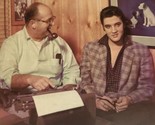 Elvis Presley Vintage Magazine Pinup Picture Elvis With Colonel Tom Parker - $4.94