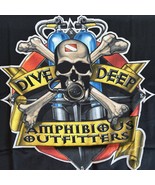 Amphibious Outfitters Men&#39;s Black T-Shirt XXL Dive Deep Short Sleeve Sku... - $39.04 CAD