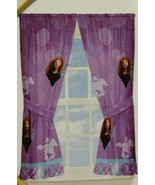 NEW Set 2 - Disney Princess Brave Merida Window Drapery Panels Tie Back ... - £12.61 GBP