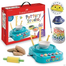 Faber-Castell Pottery Studio - Kids Pottery Wheel Kit for Ages 8+, Compl... - £57.51 GBP