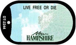 New Hampshire State Blank Novelty Metal Dog Tag Necklace DT-2244 - £12.74 GBP