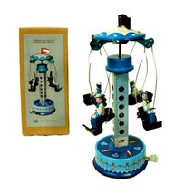 Tin Toy French Sailors Carousel Lever Action Collectible Vintage Style Litho New - £19.94 GBP