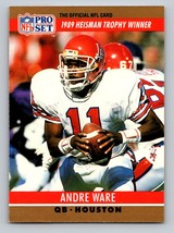 Andre Ware #19a 1990 Pro Set Houston Cougars RC - £1.49 GBP