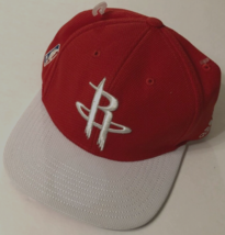 Houston Rockets NBA Sewn Red Gray adidas Throwbacks Baseball Cap Hat One Size - $13.35