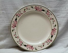 Classic Style Martha Stewart 11&quot; Dinner Plate White w Dogwood Flowers Green MSE - £15.81 GBP