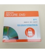 5 Pack of Memorex Secure DVD-R Password Protected Encryption 4.6GB AES 2... - £6.32 GBP