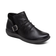 Aetrex Women&#39;s Luna Orthopedic Leather Zipper Ankle Boot, Black, Size 7/37 - $148.49