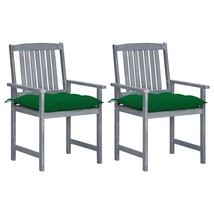  Patio Chair Set of 2 Gray Solid acacia wood Standard Durable - $4,232.45 MXN