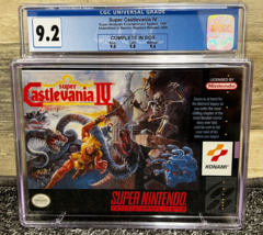 Super Castlevania IV 4 (Super Nintendo SNES) CGC Graded 9.2 Complete in Box CIB - £532.73 GBP