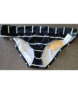 KONA SOL ~ Extra Large (XL) ~ Black &amp; White Stripe ~ Swimming Suit Bottoms - £17.59 GBP