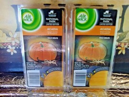 Air Wick Wax Melts Sweet Vanilla &amp; Pumpkins Fragrance Acadia 2 Packs 8 In Each - £23.65 GBP