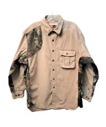 Wrangler Pro Gear Hunting Shirt Men&#39;s Size XL Khaki and Camo Outdoor 100... - £11.44 GBP