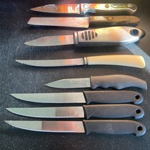 Knives Lot of 8 Vintage Stainless Steel Forever Sharp QuiKut - £1.99 GBP