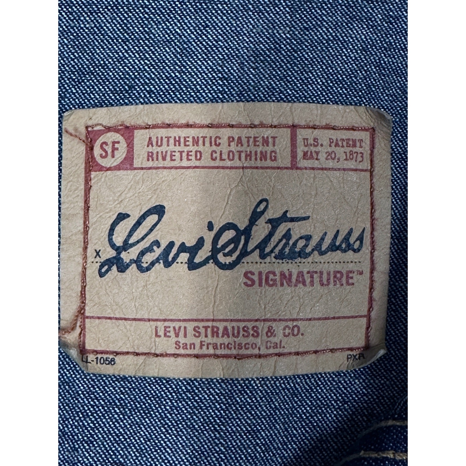 VTG Levi Strauss Denim Jacket 1940s Style Side Belts 4 Pocket Vented Back L Item image 5