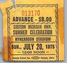 Vintage Yes Peter Frampton Ticket Stub Luglio 20 1975 Est Michigan University - £34.83 GBP