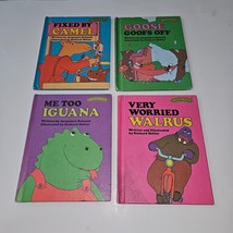 4 VTG Sweet Pickles Hardcover Book Lot Weekly Reader Walrus Iguana Goose Camel - £15.60 GBP