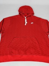 Nike Sportswear Club Fleece Pullover Hoodie Sweatshirt Men&#39;s 2XL Red HJ6... - $54.99