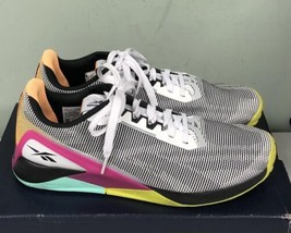Reebok Men&#39;s Nano X1 Grit Sneaker H02864 White/Core Black/Pursuit Pink Size 11M - £59.99 GBP