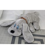 JRL Gray Hound Dog Lonely Puppies Plush 17 Inch Leather Collar  Stuffed ... - £27.01 GBP