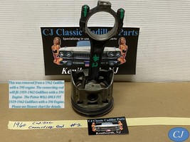 OEM 60 Cadillac 390 Engine CONNECTING ROD WITH PISTON #2 - $89.09