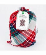 Hello Mello Pajama Top Prancers Plaid Holiday Edition L XL Pocket Button Up - $19.91 CAD