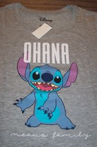 Women&#39;s Teen Juniors Walt Disney Lilo And Stitch Ohana T-shirt Xl New w/ Tag - £15.56 GBP