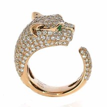 2.59ct Natural Fancy Pink &amp; White Diamonds Engagement Ring 18K Tiger - £4,521.95 GBP