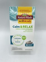 Nature Made Wellblends Calm &amp; Relax 54 Count Exp: 12/2024 Bs276 - £13.95 GBP