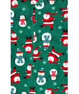 Carter&#39;s Boy&#39;s Green Santa and Snowman Fleece Pajama Sleeper - $18.74
