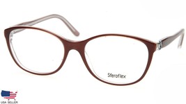Sferoflex 1548 C561 Brown On Transparent Eyeglasses 54-17-145mm (Display Model) - £30.28 GBP