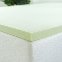 Zinus 1.5 Inch Green Tea Memory Foam Mattress Topper, Full,, Us Certified. - £38.42 GBP