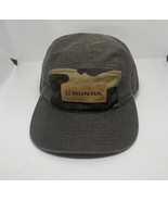 Honda Camo Patch Cap &amp; Camo Under Bib Gray Trucker Hat Adjustable Sizing - £17.03 GBP