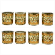 Culver 22K Gold Valencia Bar Cocktail Low Ball Double Rocks Glasses Lot X 8 - $397.47 CAD