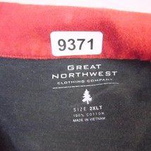Great Northwest Sweater Mens 2XLT Green Lightweight Casual 1/4 Zip Pullover - $22.75