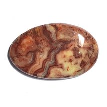 26.43 Carats TCW 100% Natural Beautiful Crazy Lace Agate Oval cabochon Gem by DV - £15.47 GBP
