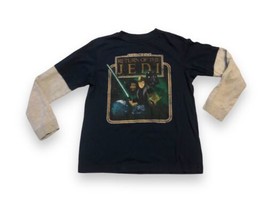 STAR WARS Return Of The Jedi Long Sleeve T Shirt Old Navy Blue Large - $5.00