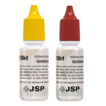 2 Bottles JSP 10k 18k Gold Jewelry Test Acid Bottle Solution Scrap Gold ... - £11.21 GBP