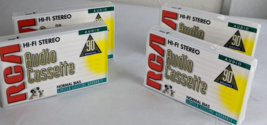 RCA Audio 90 Minutes Normal Bias. Cassette tape 4 Pack. Sealed - £11.65 GBP