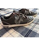 True Religion gray leather shoes mens size 9 - $35.00