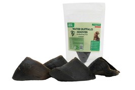 Water Buffalo HOOVES-High Protein,100% Natural Dog Chew &amp; Treats, 4 COUNT-10 Oz - £11.73 GBP