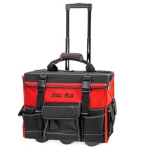 XtremepowerUS 18&quot; Rolling Tool Bag Organizer Adjustable Telescoping Handle Wide  - £126.69 GBP